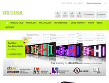 Tablet Screenshot of lednsign.com